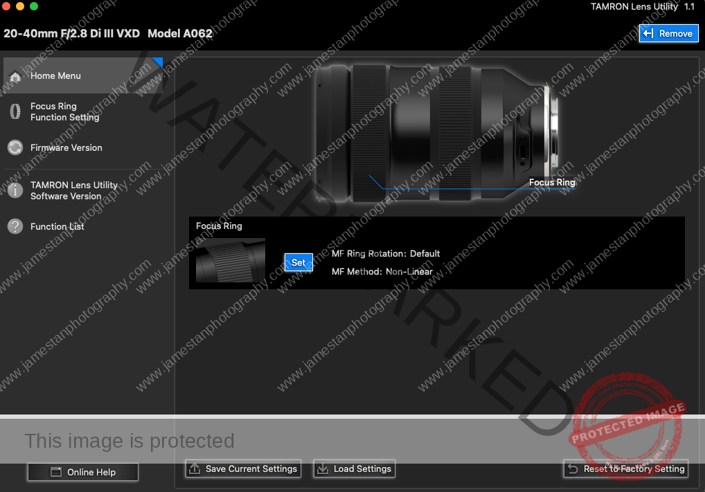 Tamron Lens Utility On Apple M1 Mac